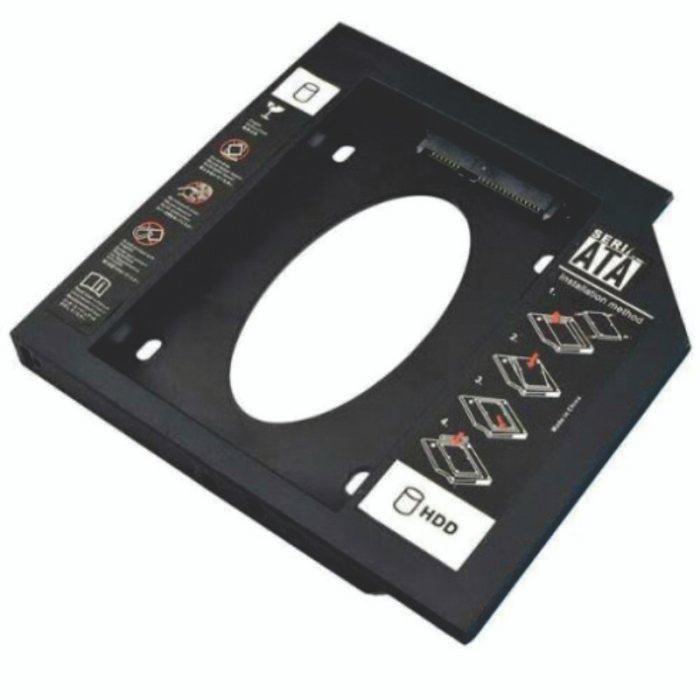 Case para Hd-Ssd Caddy Adaptador Sata 12,7 mm Knup - KP-HD022