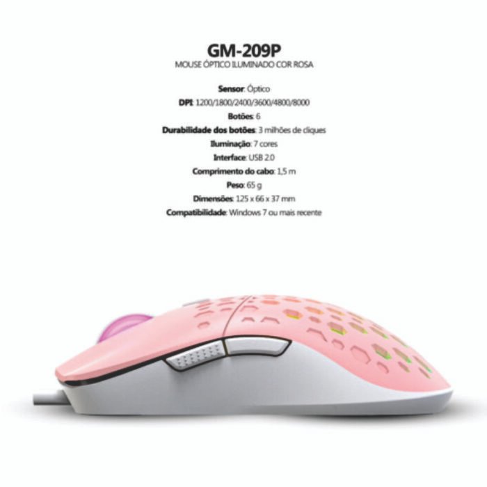 Mouse Gamer Rosa Xtrike-ME - Image 3